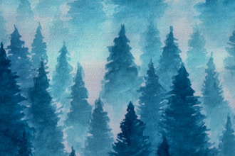 Winter Landscape Paintings @ Winemak’her Bar